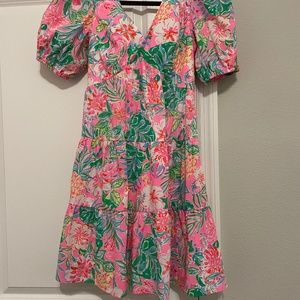 NWT Lilly Nalani Short Sleeve Cotton Dress Sz2